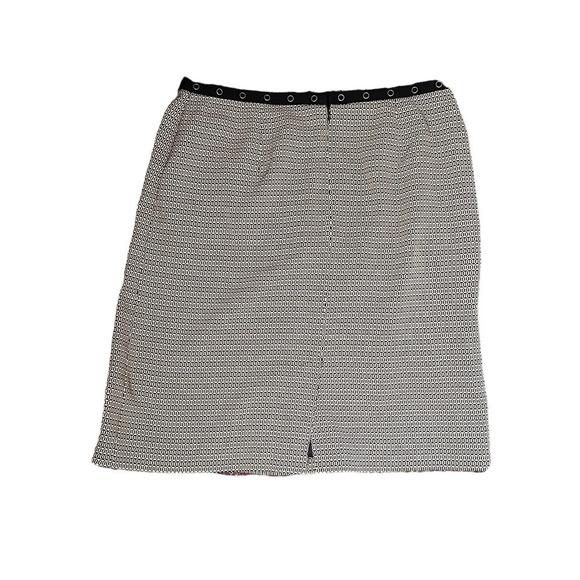 Norton McNaughton Women's Size 14 Pencil Skirt Abstract Geo Print Faux Snaps - Picture 4 of 8